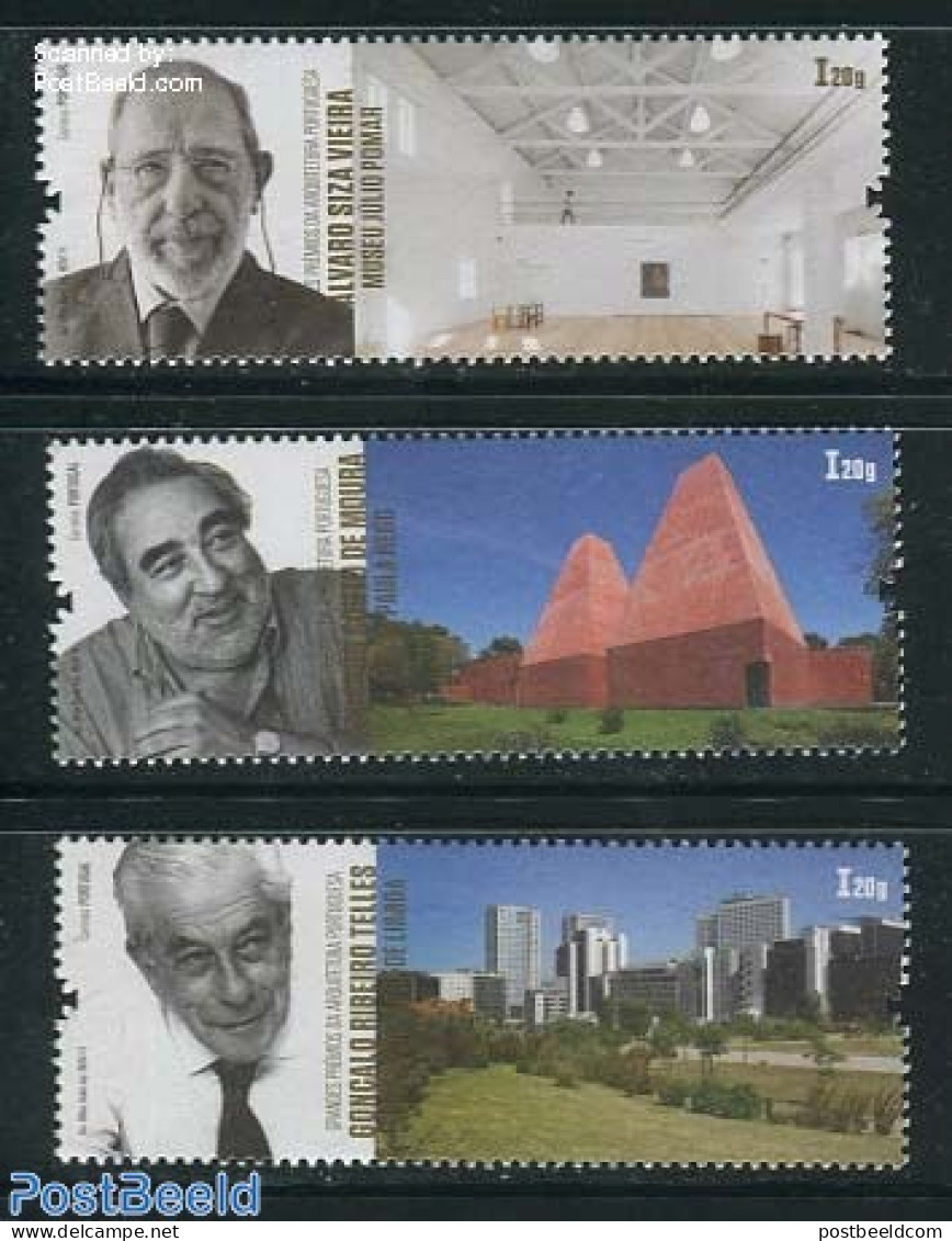 Portugal 2014 Architecture 3v, Mint NH, Art - Architects - Modern Architecture - Unused Stamps