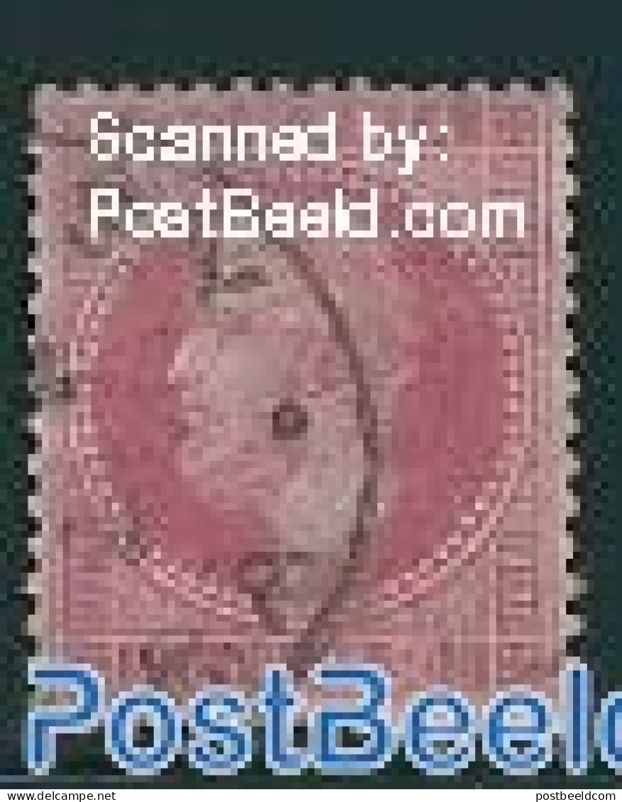 Romania 1872 50B Pink On Pink, Used, Used - Oblitérés