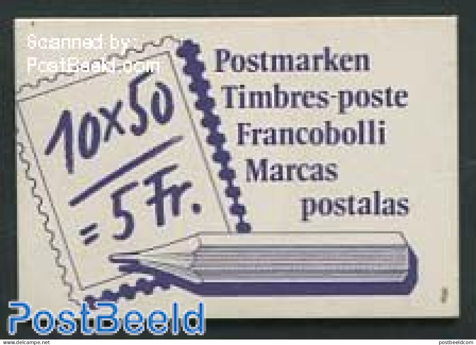Switzerland 1987 Post Booklet, Mint NH, Transport - Post - Stamp Booklets - Automobiles - Ungebraucht