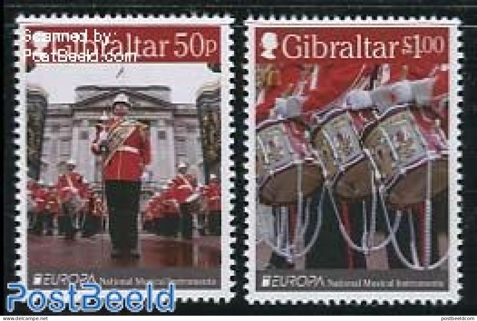 Gibraltar 2014 Europa, Music Instruments 2v, Mint NH, History - Performance Art - Europa (cept) - Music - Musical Inst.. - Música