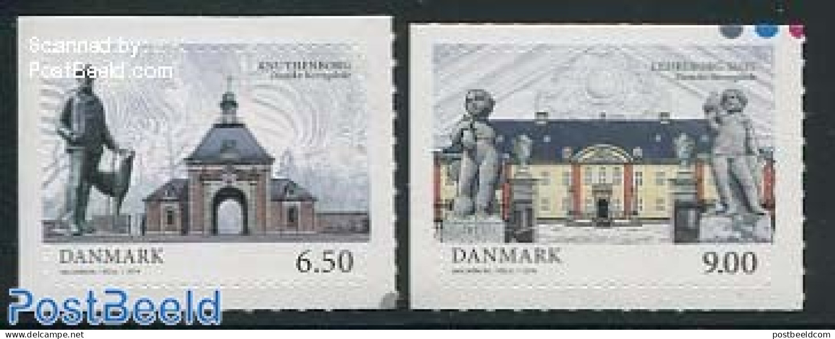 Denmark 2014 Houses 2v S-a, Mint NH, Art - Architecture - Unused Stamps