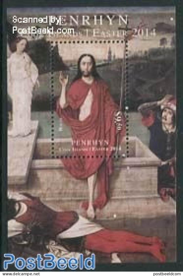 Penrhyn 2014 Easter S/s, Mint NH, Religion - Religion - Paintings - Penrhyn