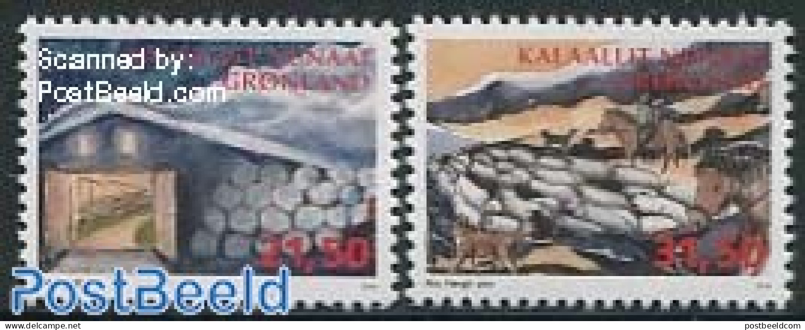 Greenland 2014 Agriculture 2v, Mint NH, Nature - Various - Cattle - Agriculture - Nuevos