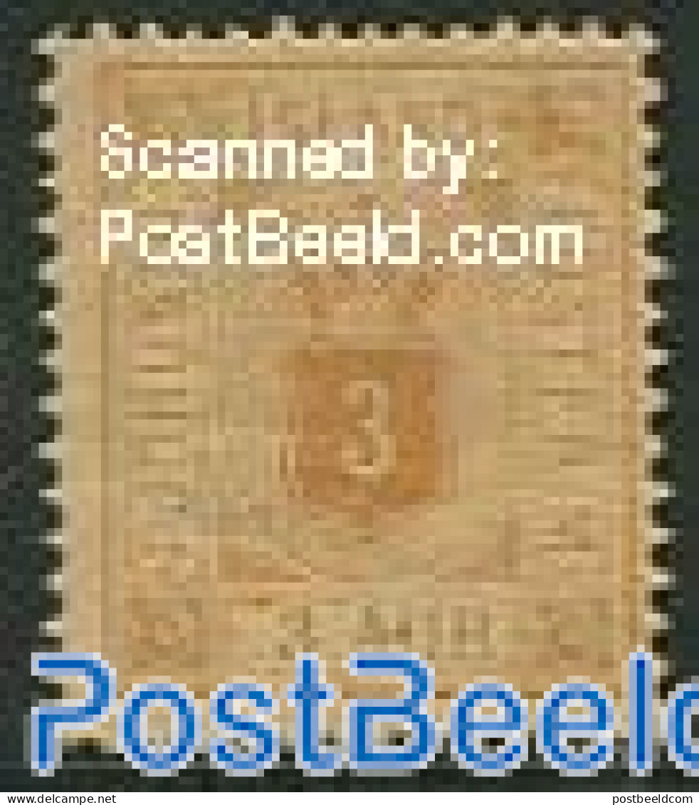 Iceland 1876 3A, Perf. 14:13.5, Stamp Out Of Set, Unused (hinged) - Unused Stamps