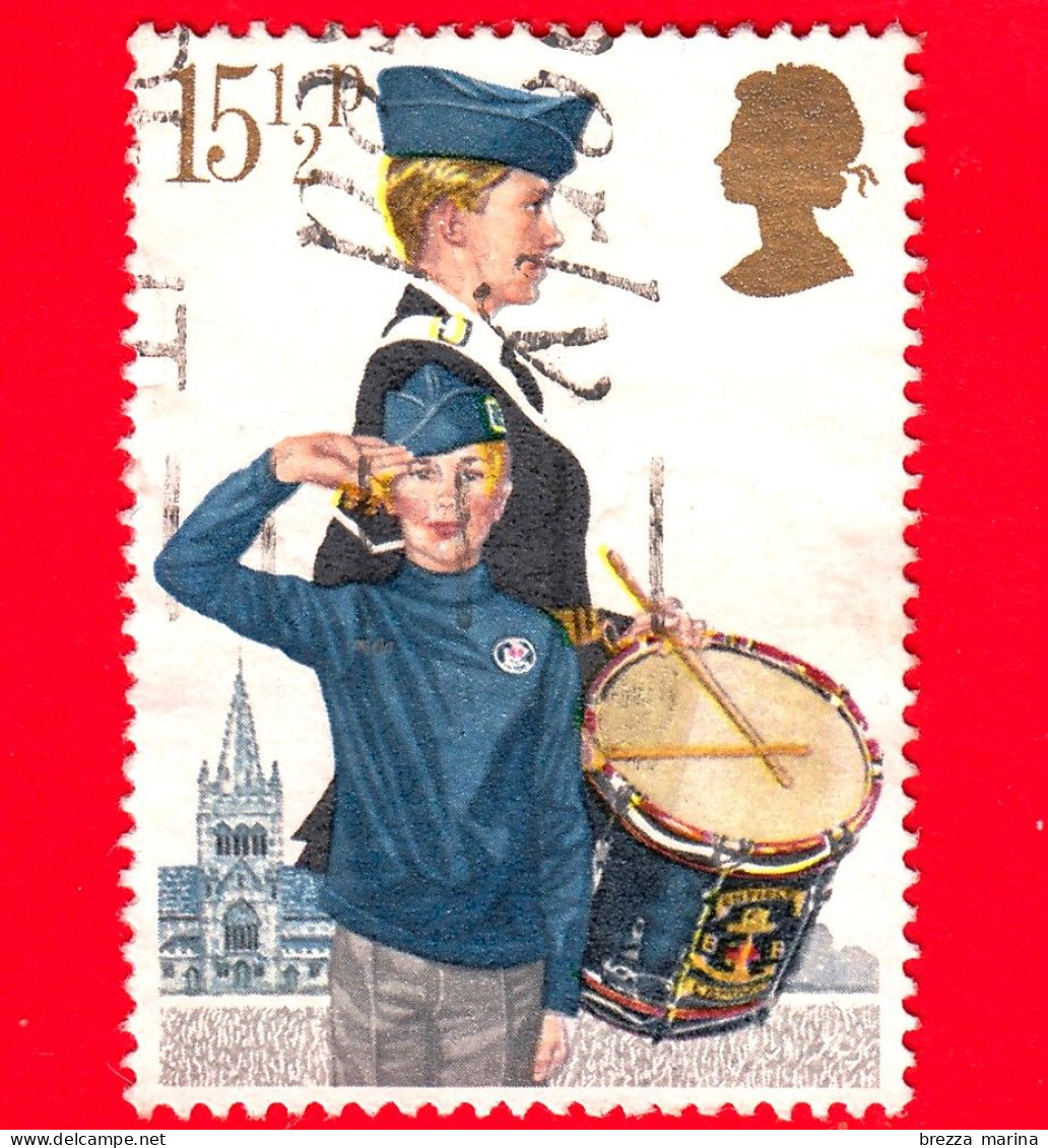 GB  - UK - GRAN BRETAGNA - Usato - 1982 - Organizzazioni Giovanili - Musica - Strumenti Musicali - Boy's Brigade - 15 ½ - Usati