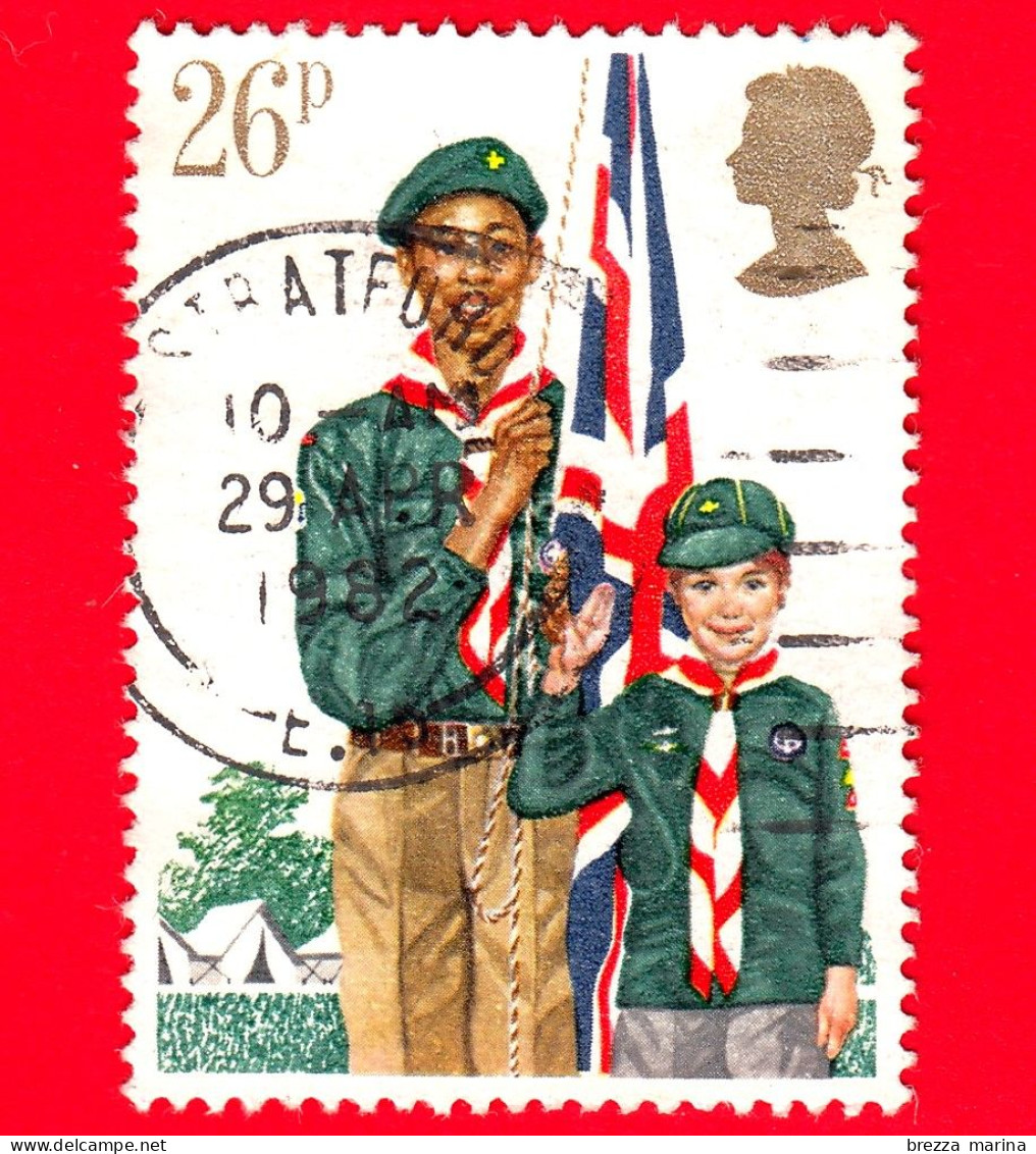 GB  - UK - GRAN BRETAGNA - Usato - 1982 - Organizzazioni Giovanili - Scoutismo - Boy Scout Movement - 26 - Oblitérés