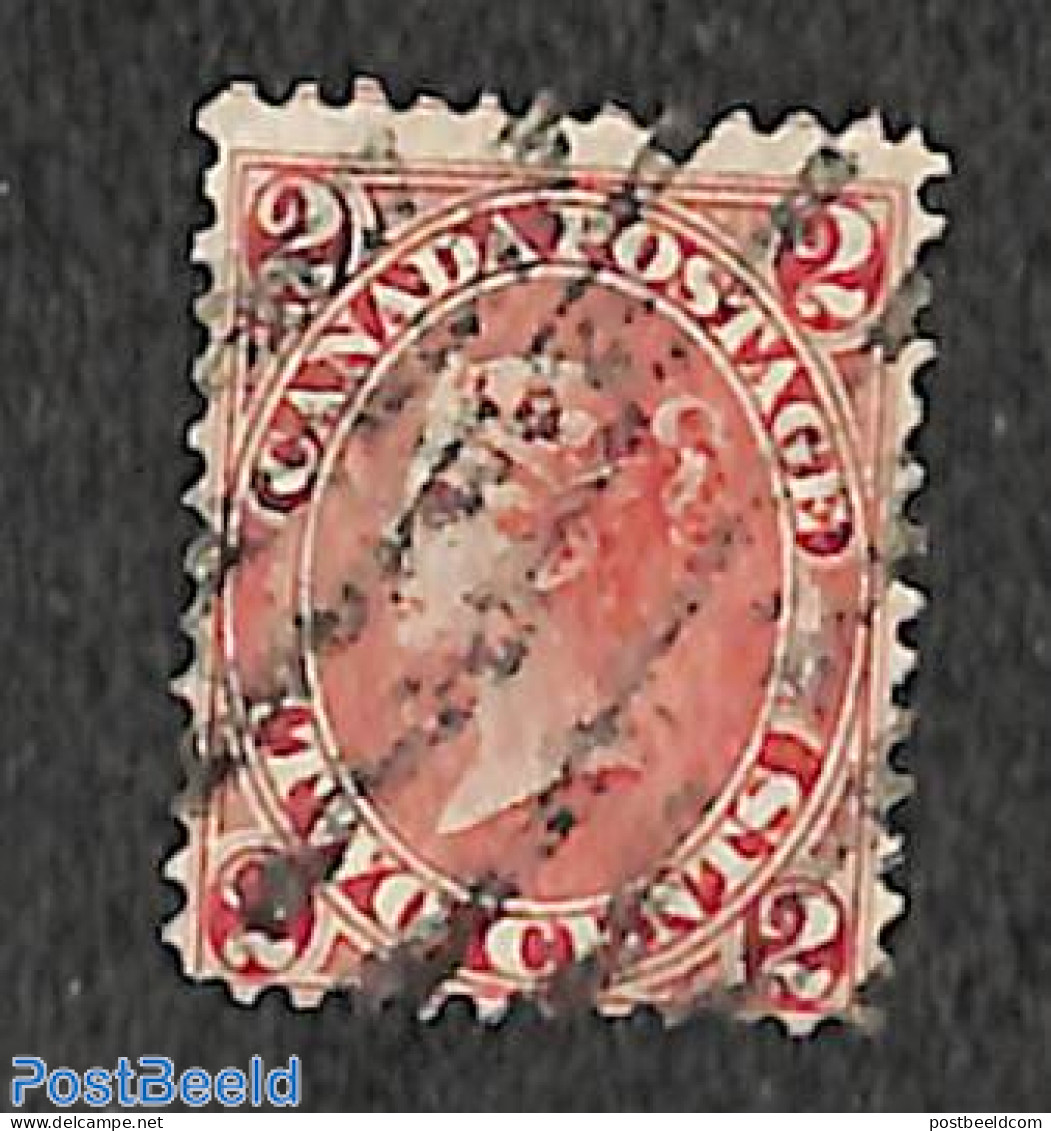 Canada 1859 2c, Used, Used Stamps - Gebraucht