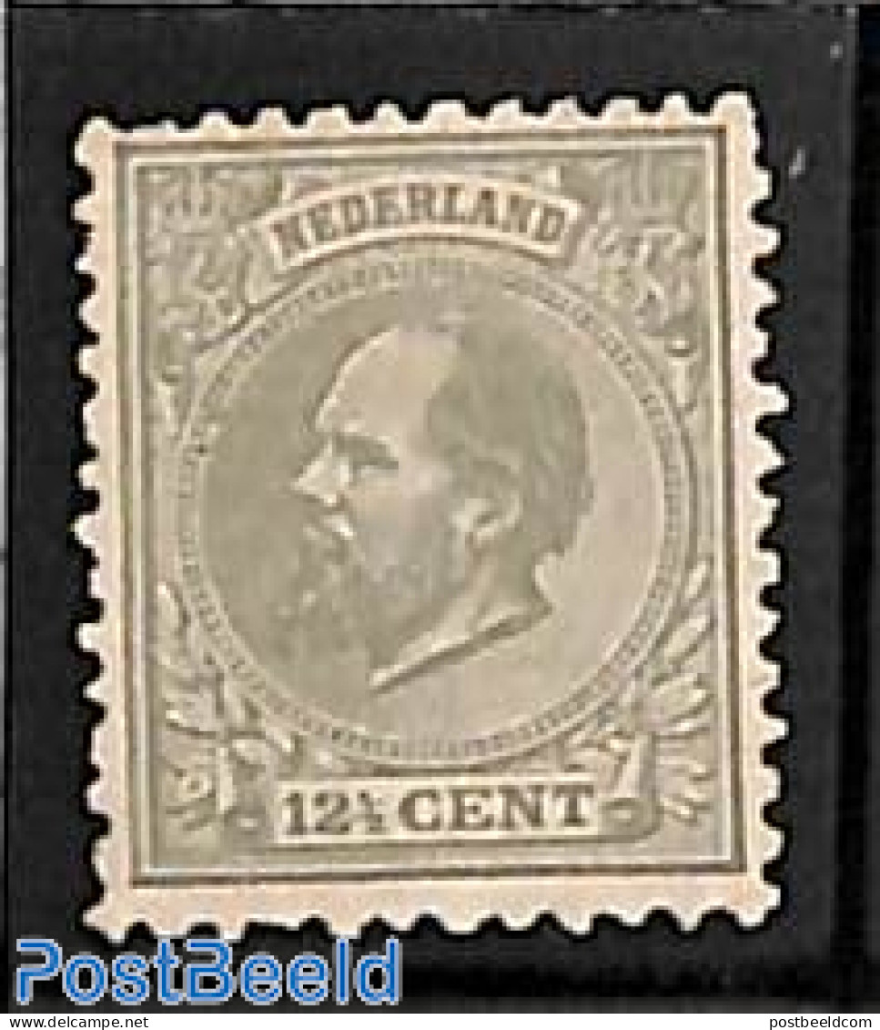 Netherlands 1875 12.5c, Perf. 11.5:12, Stamp Out Of Set, Unused (hinged) - Ungebraucht