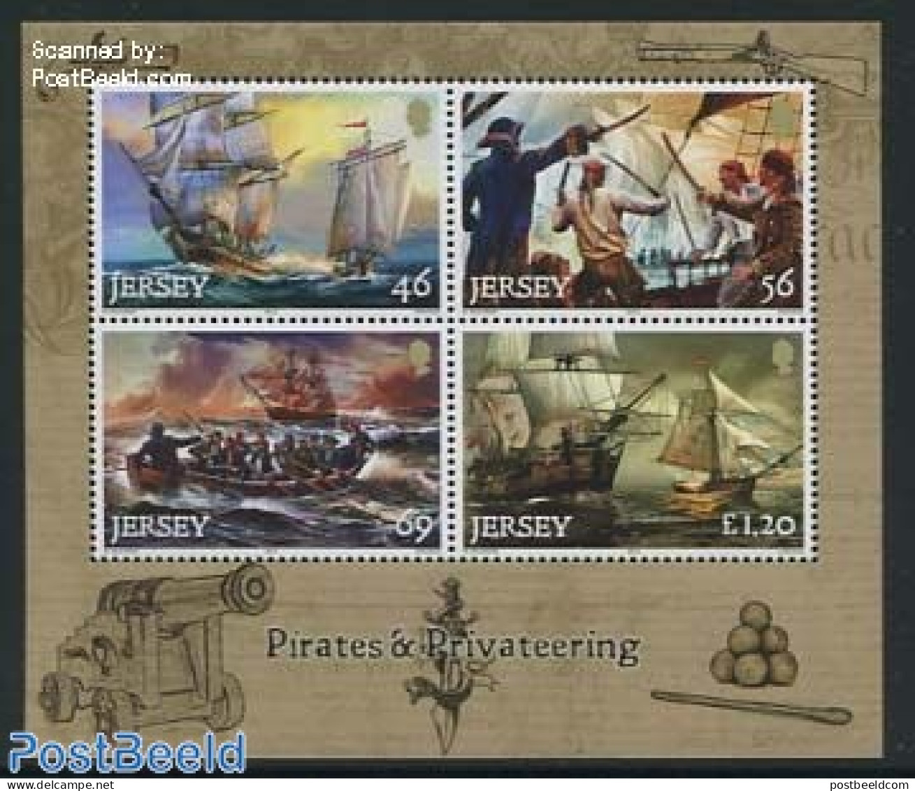 Jersey 2014 Pirates S/s, Mint NH, Transport - Ships And Boats - Ships