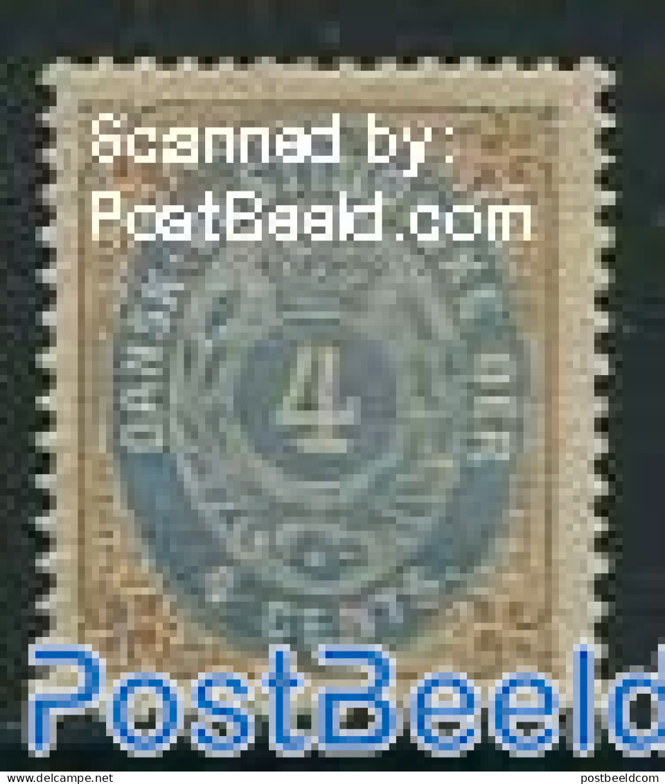 Danish West Indies 1873 7c, Brown/blue, Normal Frame, Stamp Out Of Set, Unused (hinged) - Danimarca (Antille)