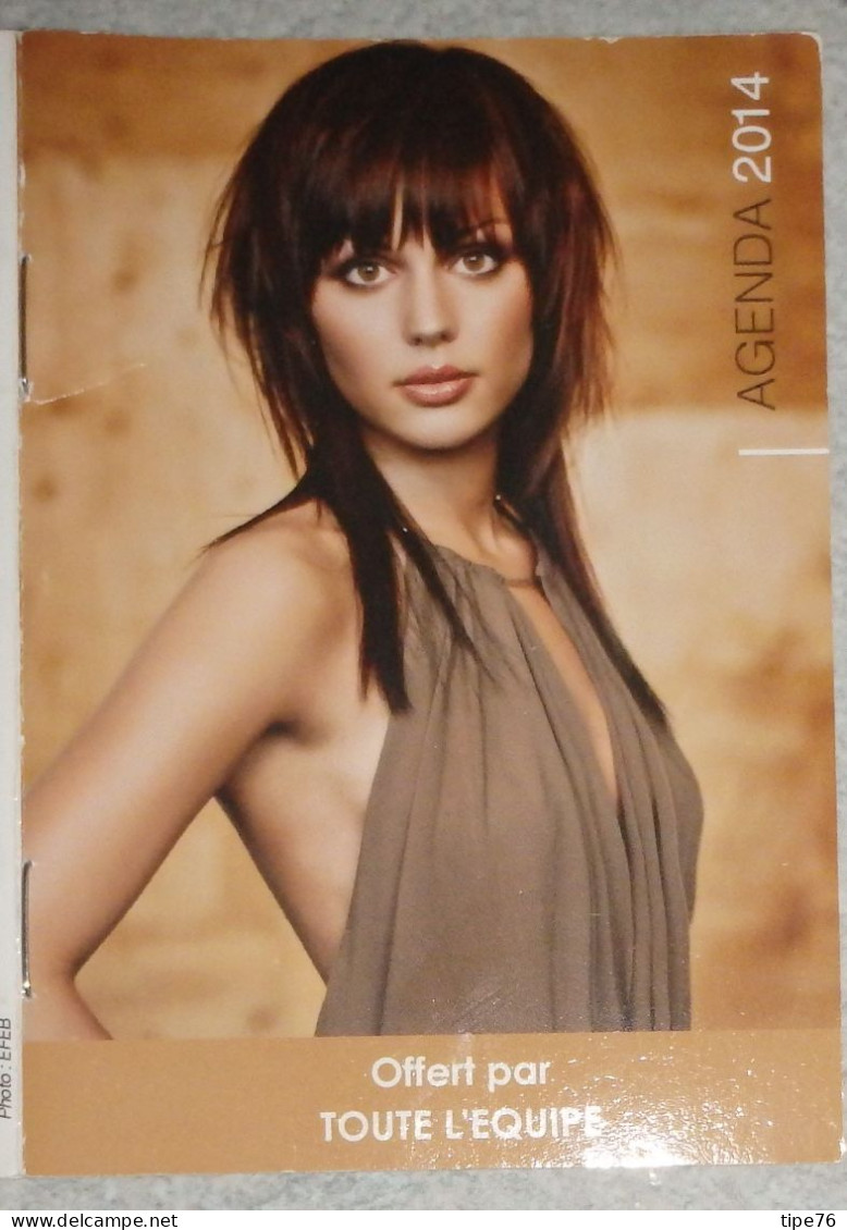 Petit Calendrier De Poche  Agenda 2014 Coiffeur Coiffure  Bornel Oise - 20 Pages - Formato Piccolo : 2001-...