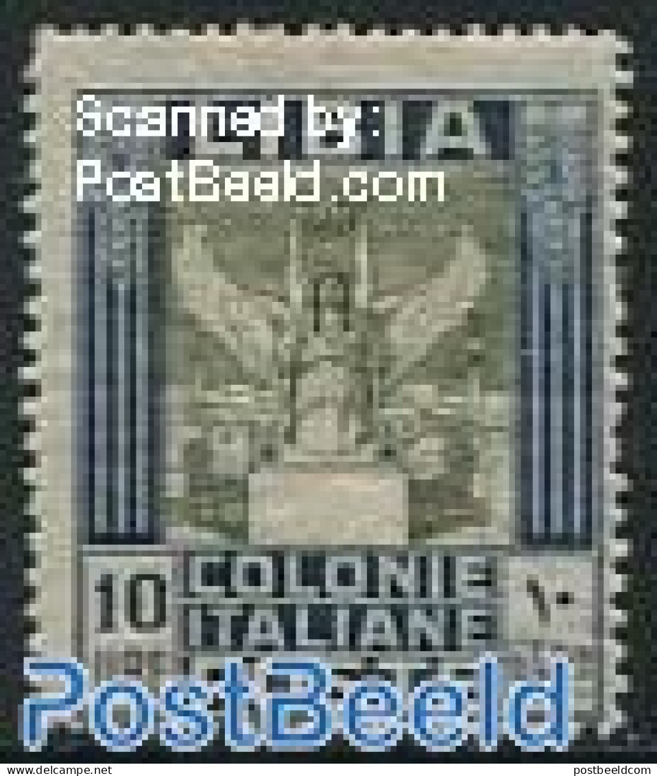 Italian Lybia 1921 10L, Stamp Out Of Set, Unused (hinged) - Libya