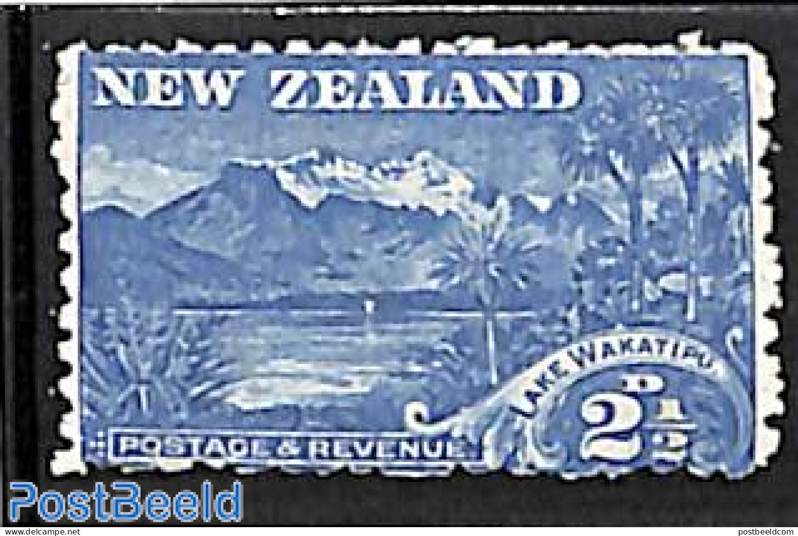 New Zealand 1902 2.5d, WM NZ-star, Stamp Out Of Set, Unused (hinged) - Ungebraucht