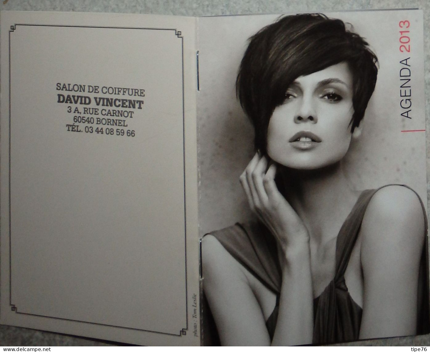 Petit Calendrier De Poche  Agenda 2013 Coiffeur Coiffure  Bornel Oise - 20 Pages - Kleinformat : 2001-...