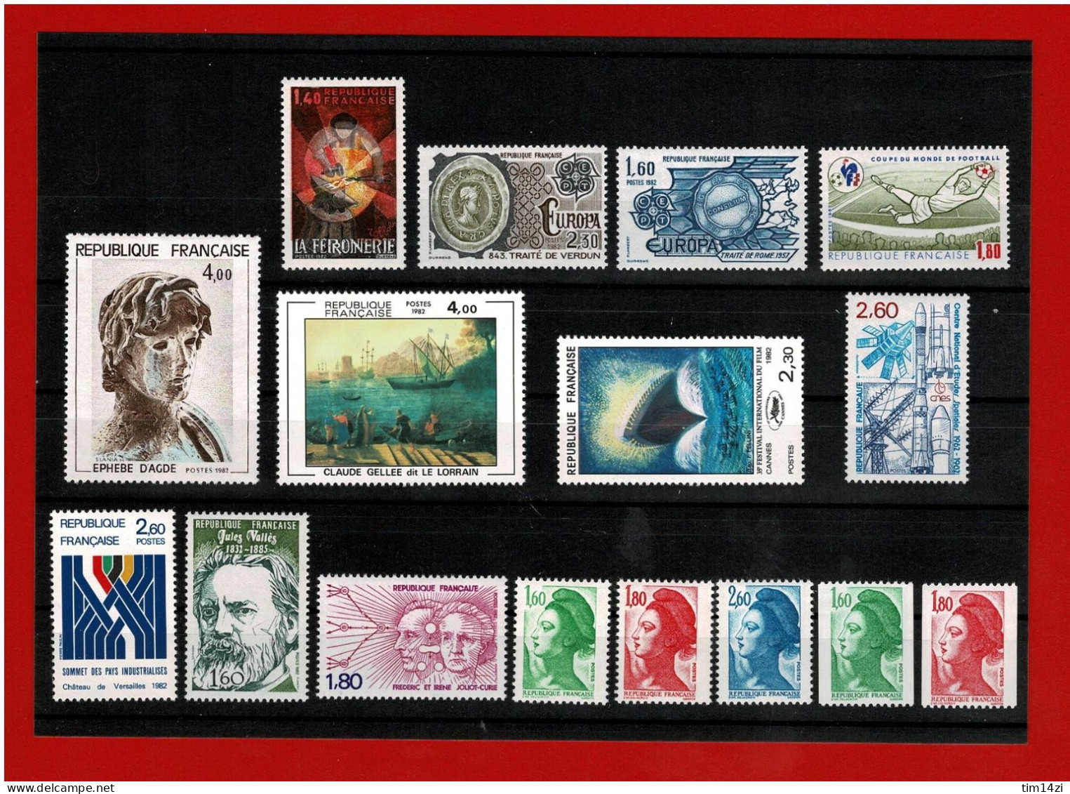 FRANCE - ANNEE 1982 - COMPLETE - TIMBRES NEUFS **  SUPERBE  - Y & T - COTE : 93,00 Euros - 1980-1989