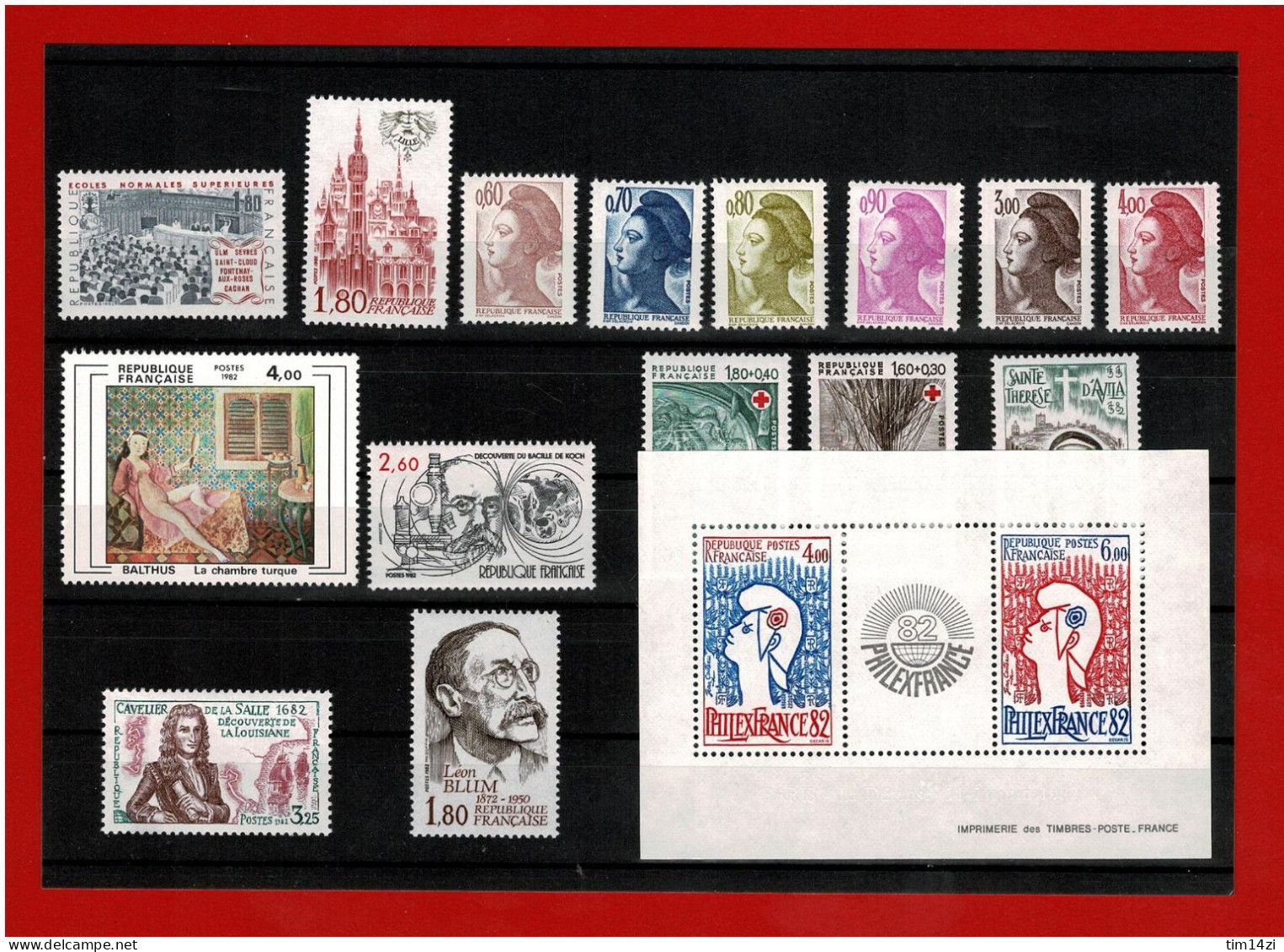 FRANCE - ANNEE 1982 - COMPLETE - TIMBRES NEUFS **  SUPERBE  - Y & T - COTE : 93,00 Euros - 1980-1989