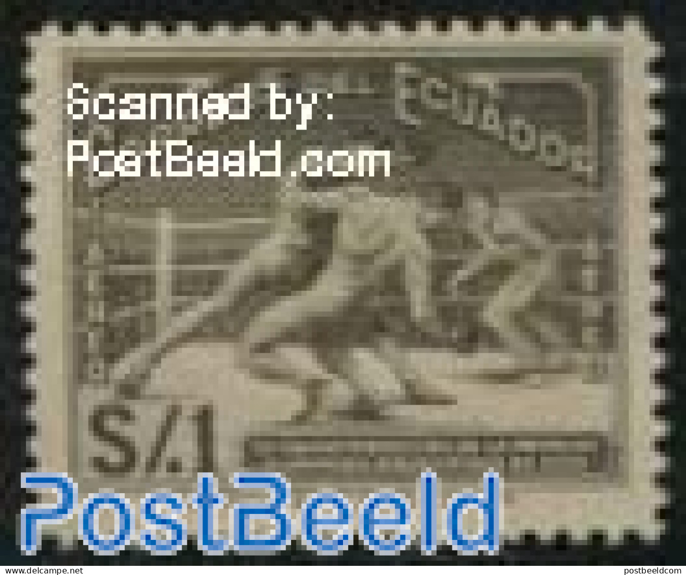 Ecuador 1939 1S, Stamp Out Of Set, Unused (hinged), Sport - Boxing - Sport (other And Mixed) - Boxeo