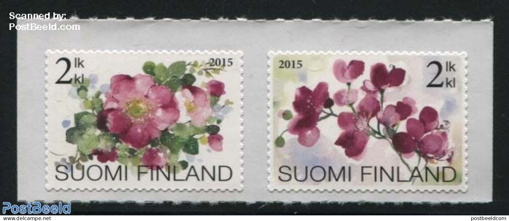 Finland 2015 Flowers 2v S-a, Mint NH, Nature - Flowers & Plants - Ongebruikt