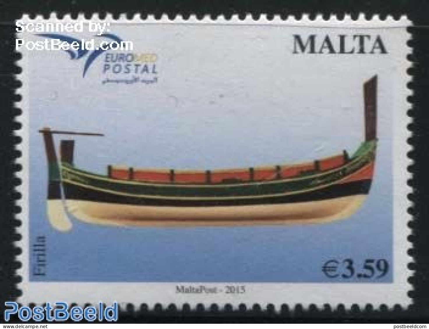 Malta 2015 Euromed, Boats Of The Mediterranean 1v, Mint NH, Transport - Various - Ships And Boats - Joint Issues - Ships