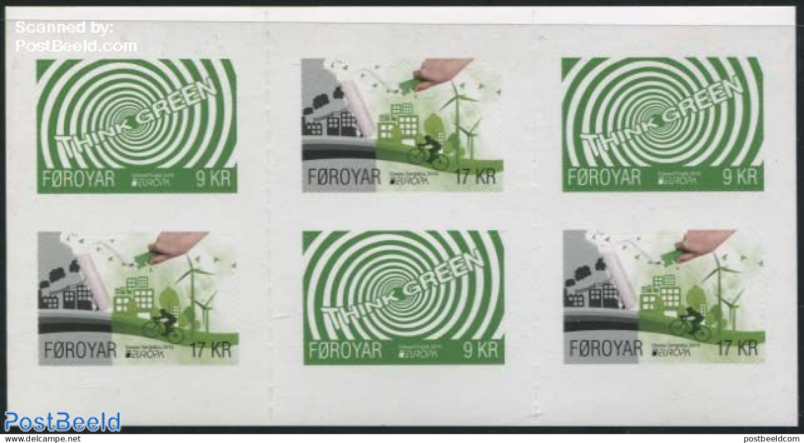 Faroe Islands 2016 Europa, Think Green Booklet, Mint NH, History - Nature - Science - Sport - Various - Europa (cept) .. - Protezione Dell'Ambiente & Clima