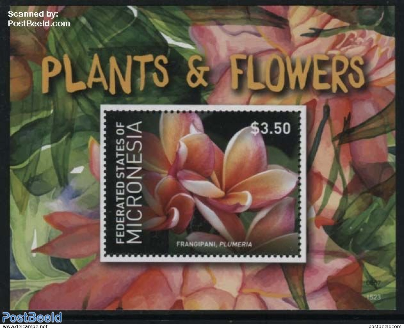 Micronesia 2015 Plants & Flowers S/s, Mint NH, Nature - Flowers & Plants - Micronesië