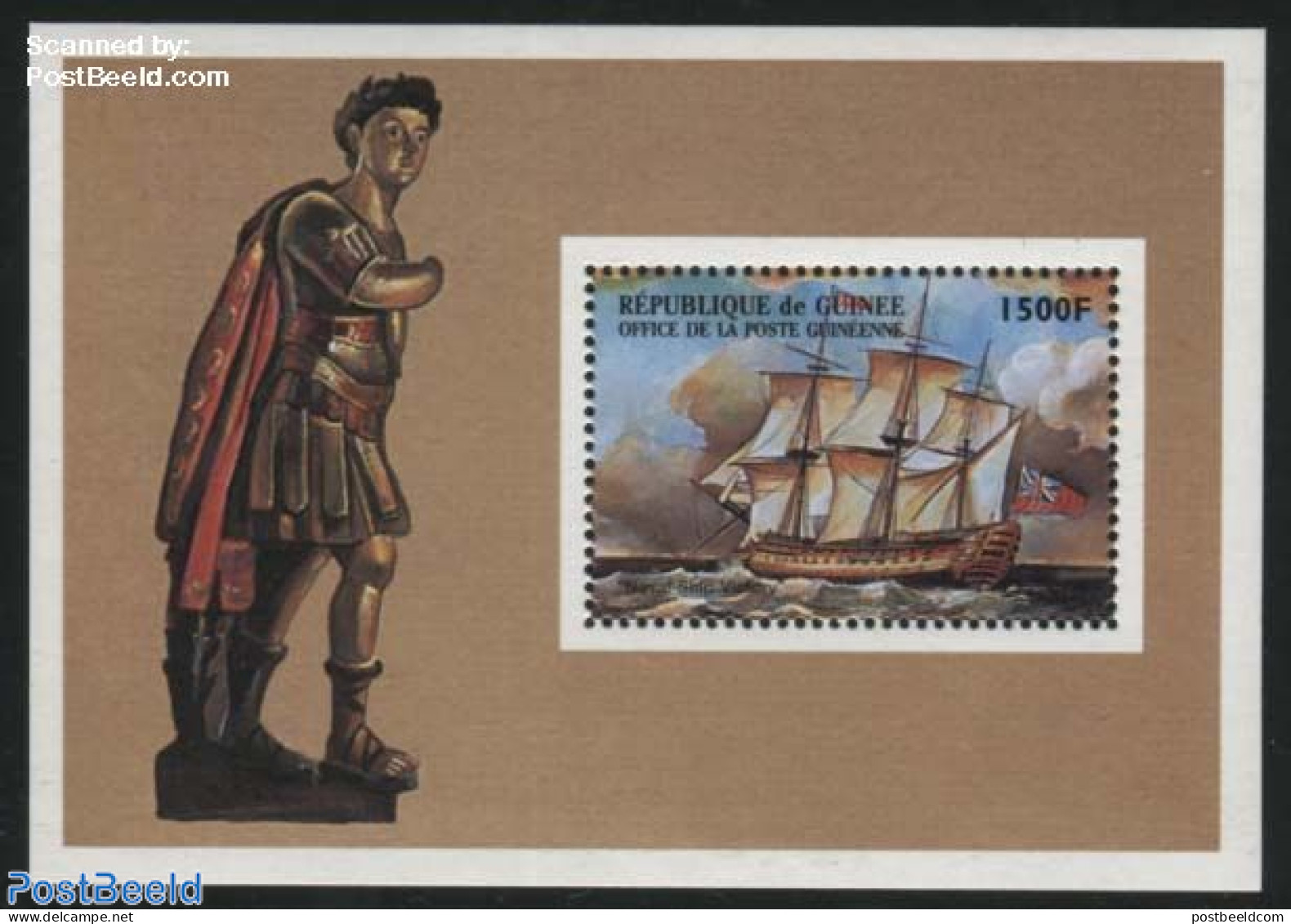 Guinea, Republic 1998 HMS Victory S/s, Mint NH, Transport - Ships And Boats - Ships
