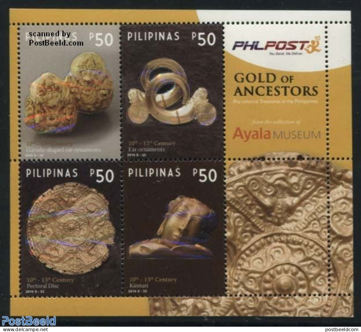 Philippines 2016 Ayala Museum S/s, Mint NH, History - Archaeology - Art - Art & Antique Objects - Museums - Arqueología