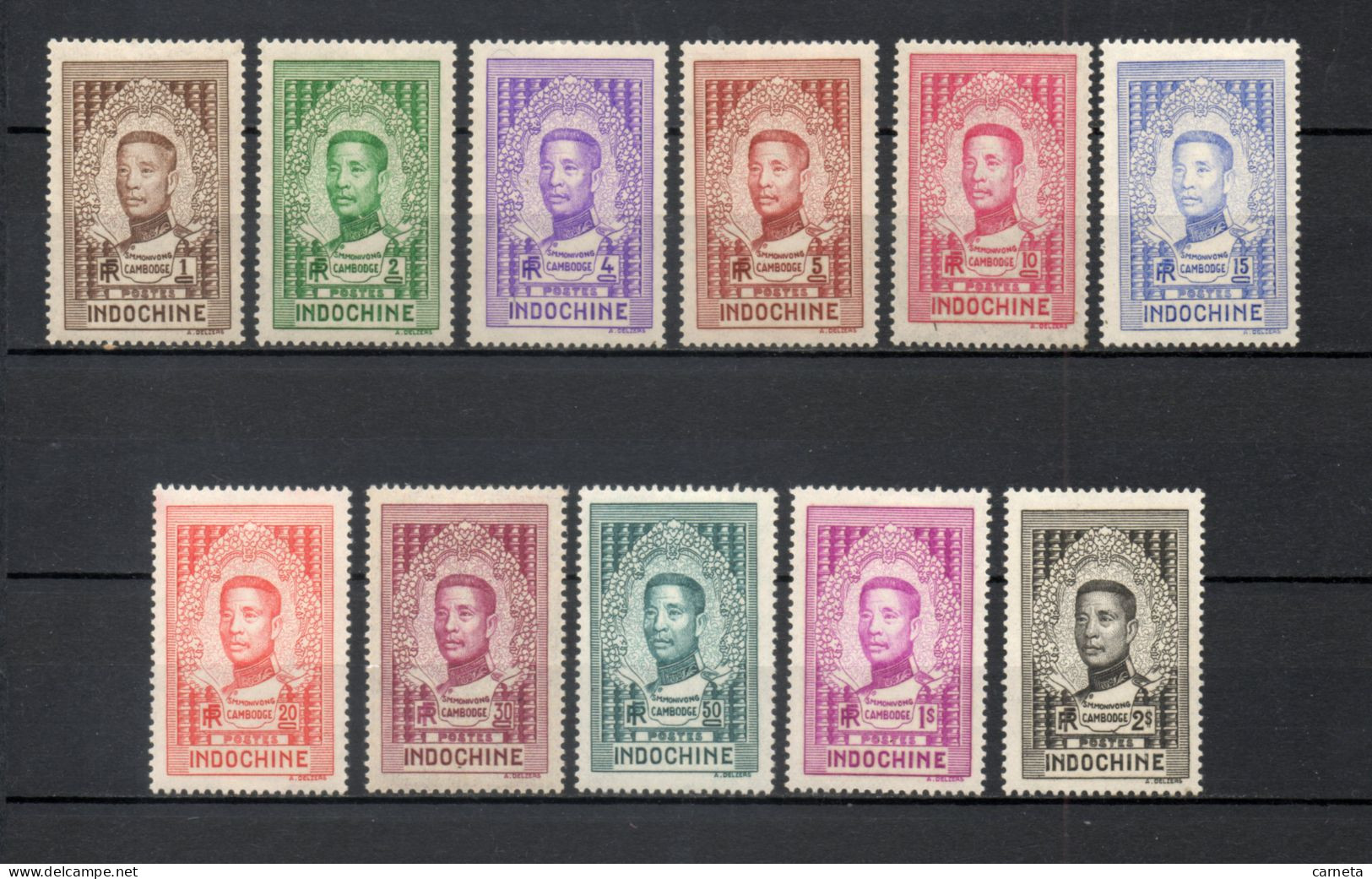 INDOCHINE  N° 182 à 192    NEUFS AVEC CHARNIERES  COTE 34.00€    ROI - Unused Stamps