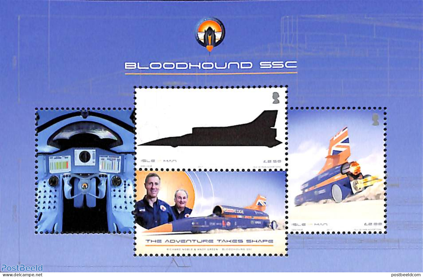 Isle Of Man 2017 Bloodhound SSC S/s, Mint NH - Isola Di Man