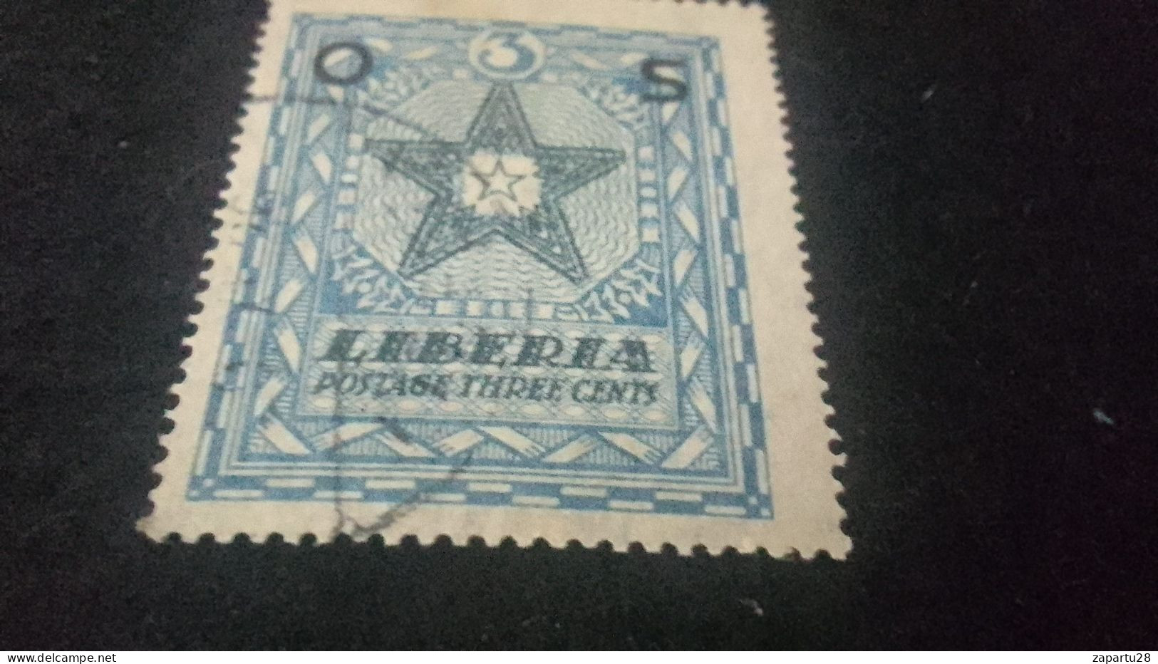 LİBERYA-1920-30   3  C      DAMGALI - Liberia