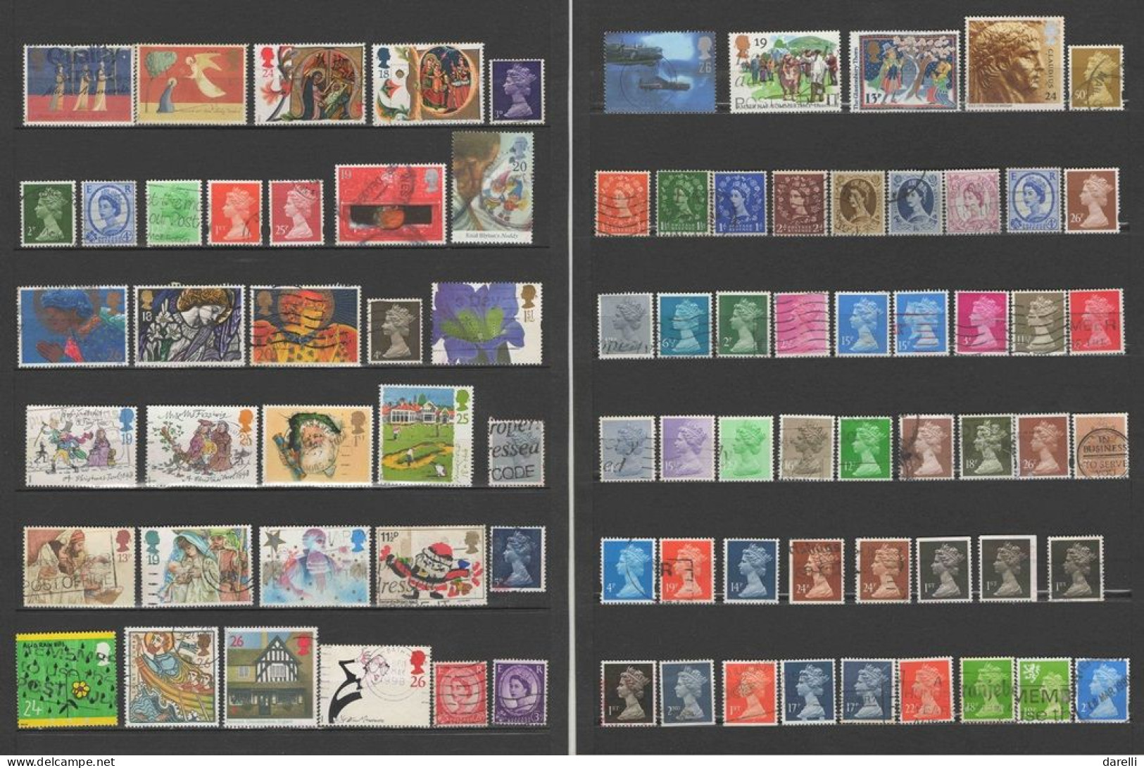 Lot De Timbres De Grande Bretagne Oblitérés - Verzamelingen