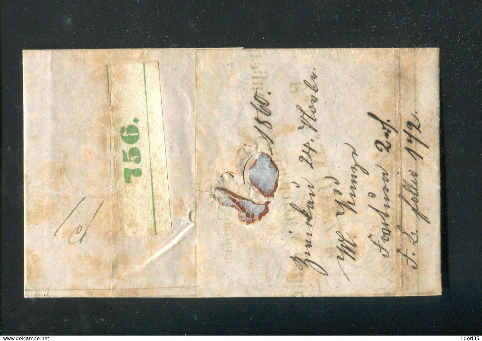 "SACHSEN" 1860, Paketbegleitbrief Mit K2 "ZWICKAU" Nach Greiz (L1045) - Sachsen