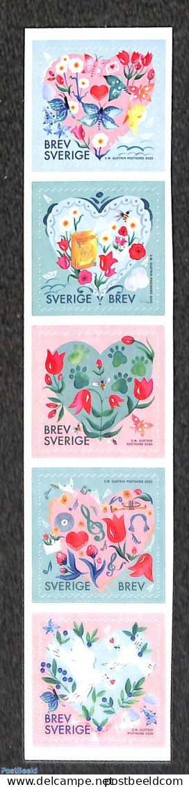 Sweden 2020 Greetings 5v S-a, Mint NH, Various - Greetings & Wishing Stamps - Neufs
