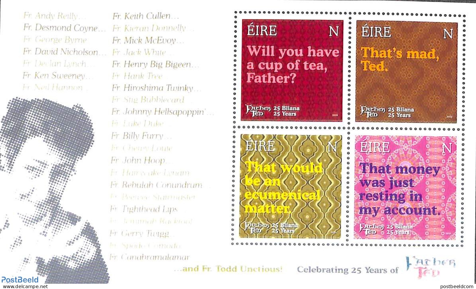 Ireland 2020 Sitcom Father Ted S/s, Mint NH - Unused Stamps