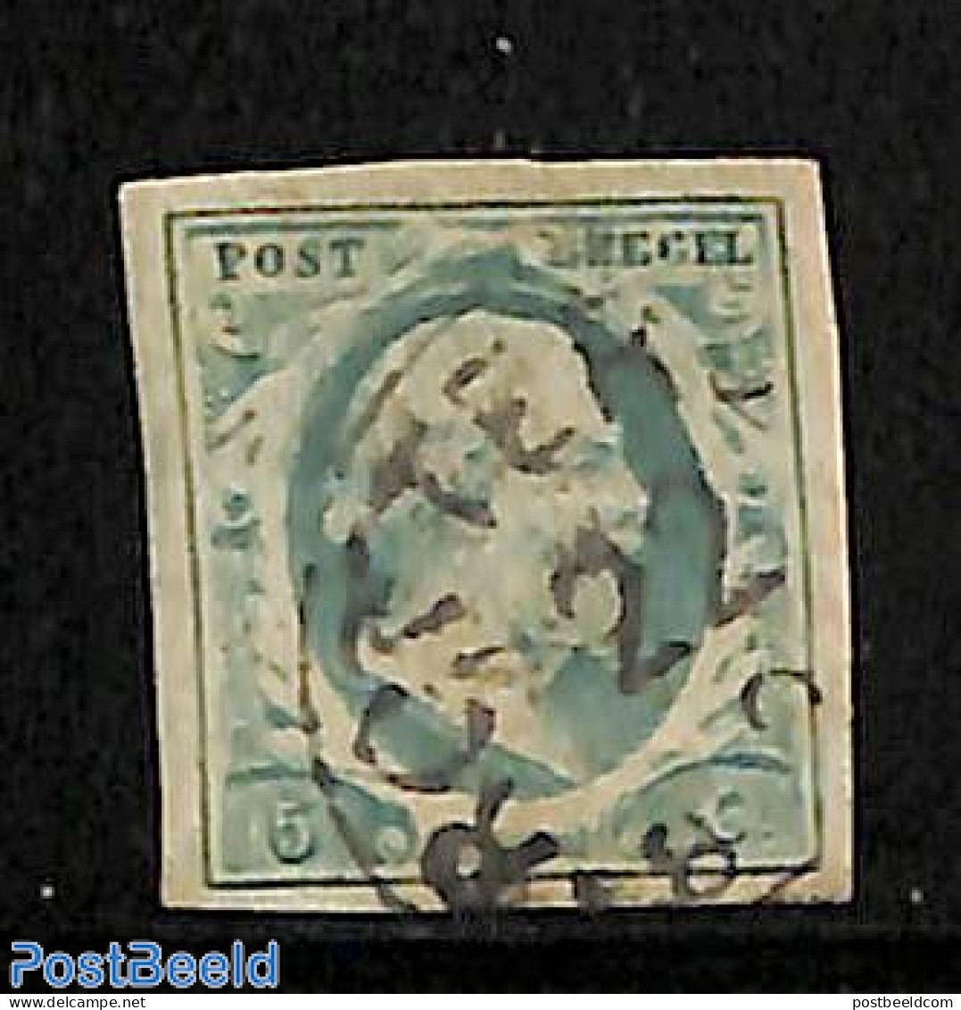 Netherlands 1852 5c, Used, ROTTERDAM-C, Used Stamps - Oblitérés