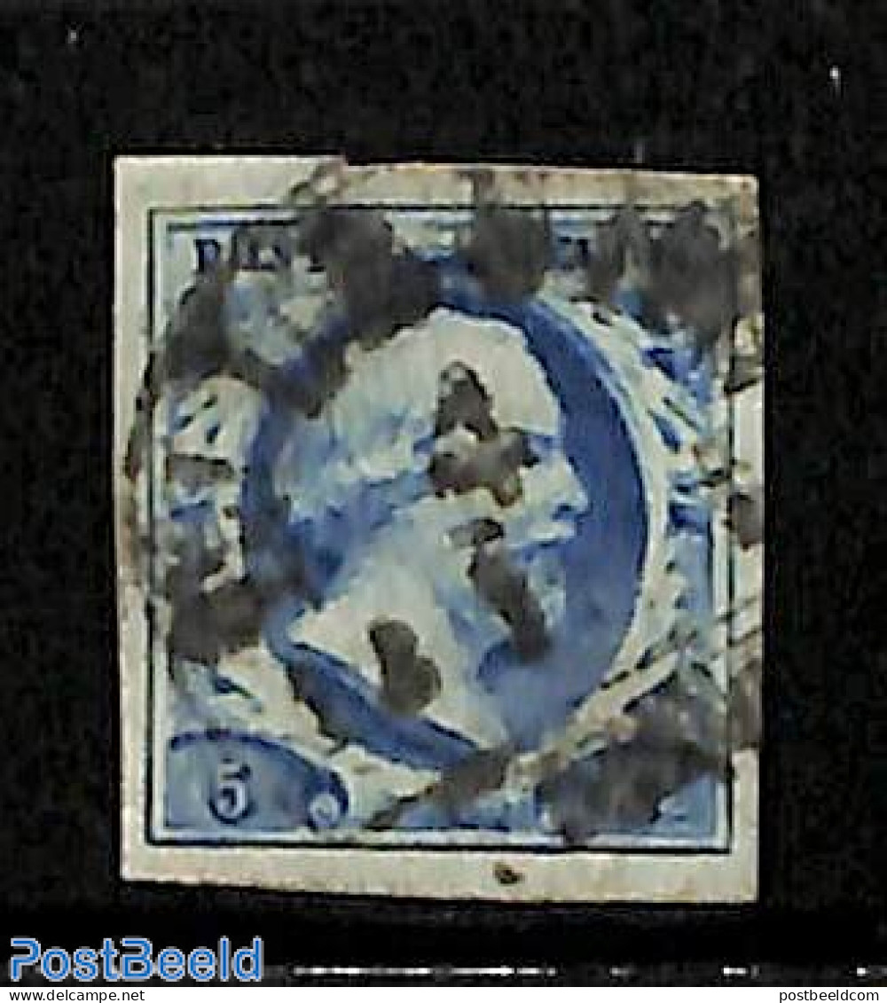 Netherlands 1852 5c, Used, Used Stamps - Usados