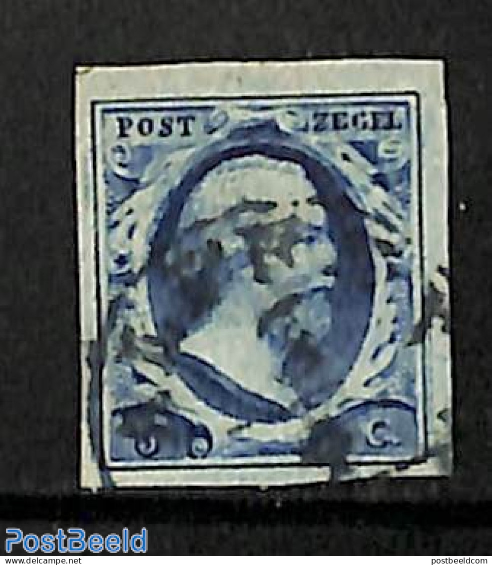 Netherlands 1852 5c, Used, ALPHEN-A, Used Stamps - Oblitérés