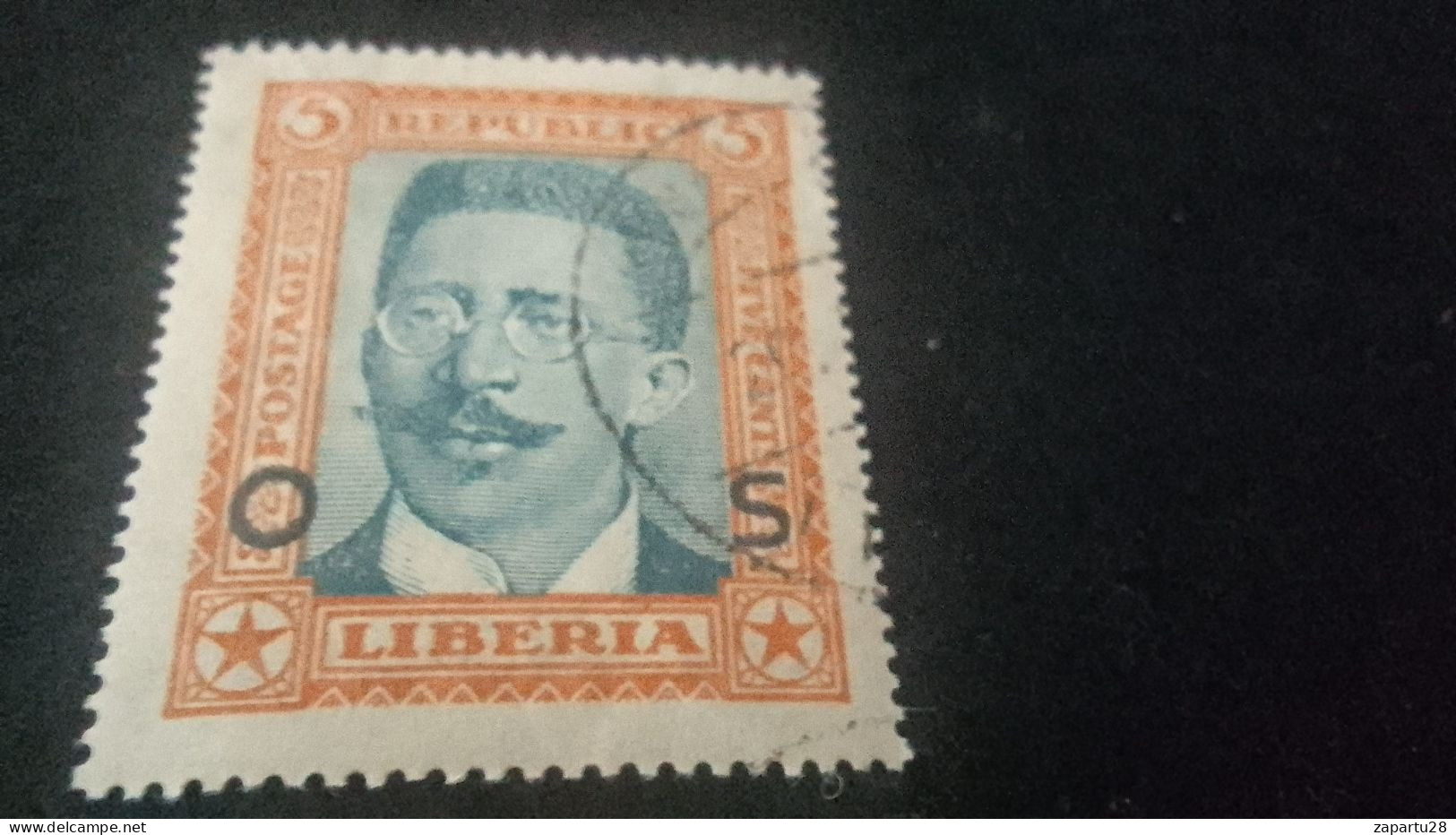 LİBERYA-1920-30   5  C      DAMGALI - Liberia