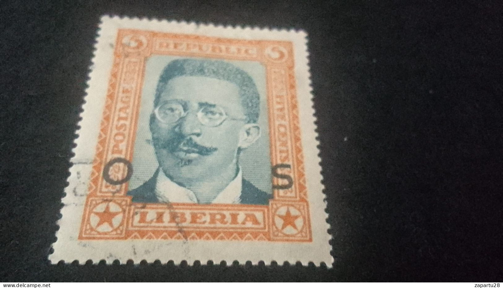 LİBERYA-1920-30   5  C      DAMGALI - Liberia