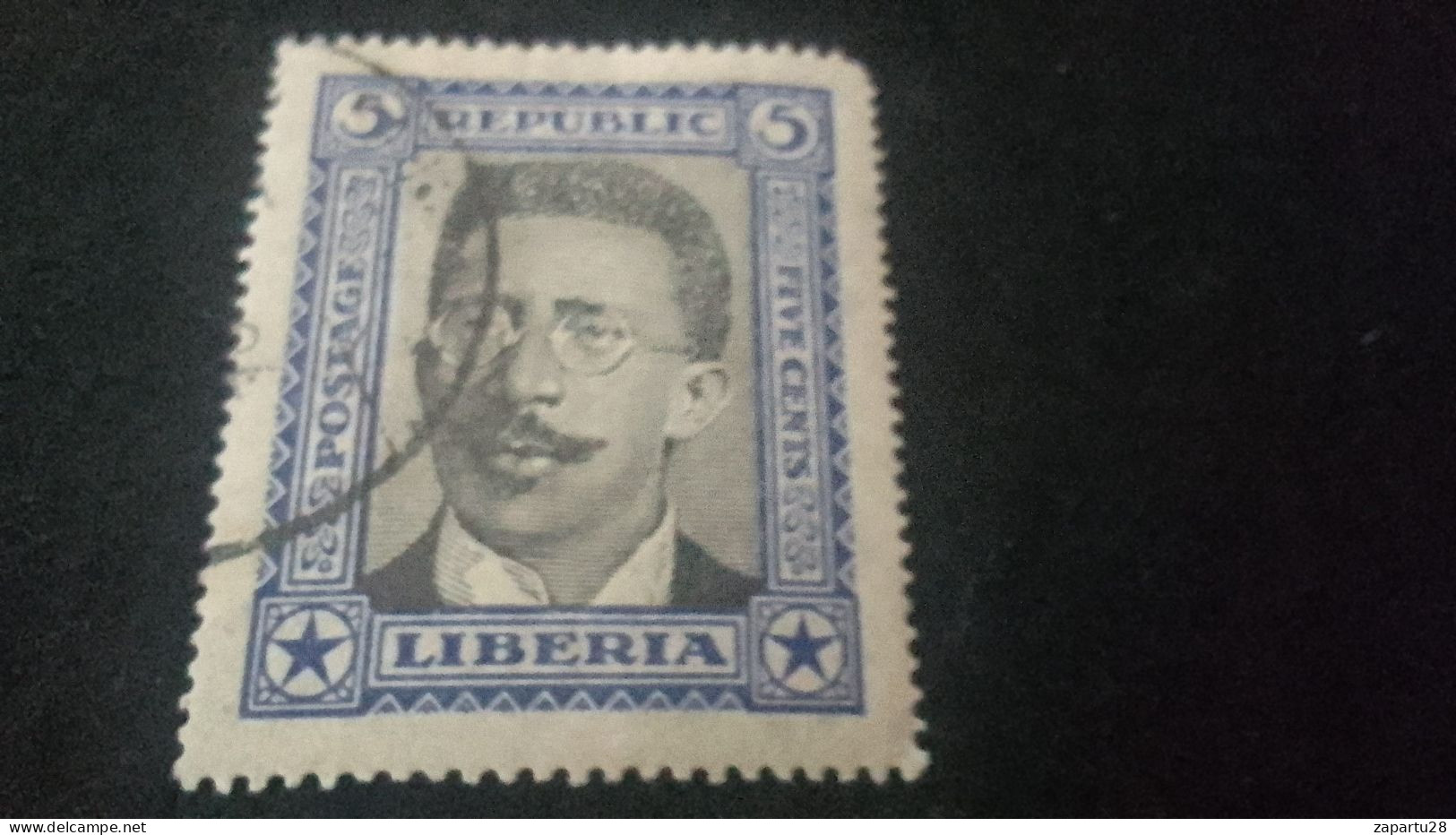 LİBERYA-1920-30   5  C      DAMGALI - Liberia