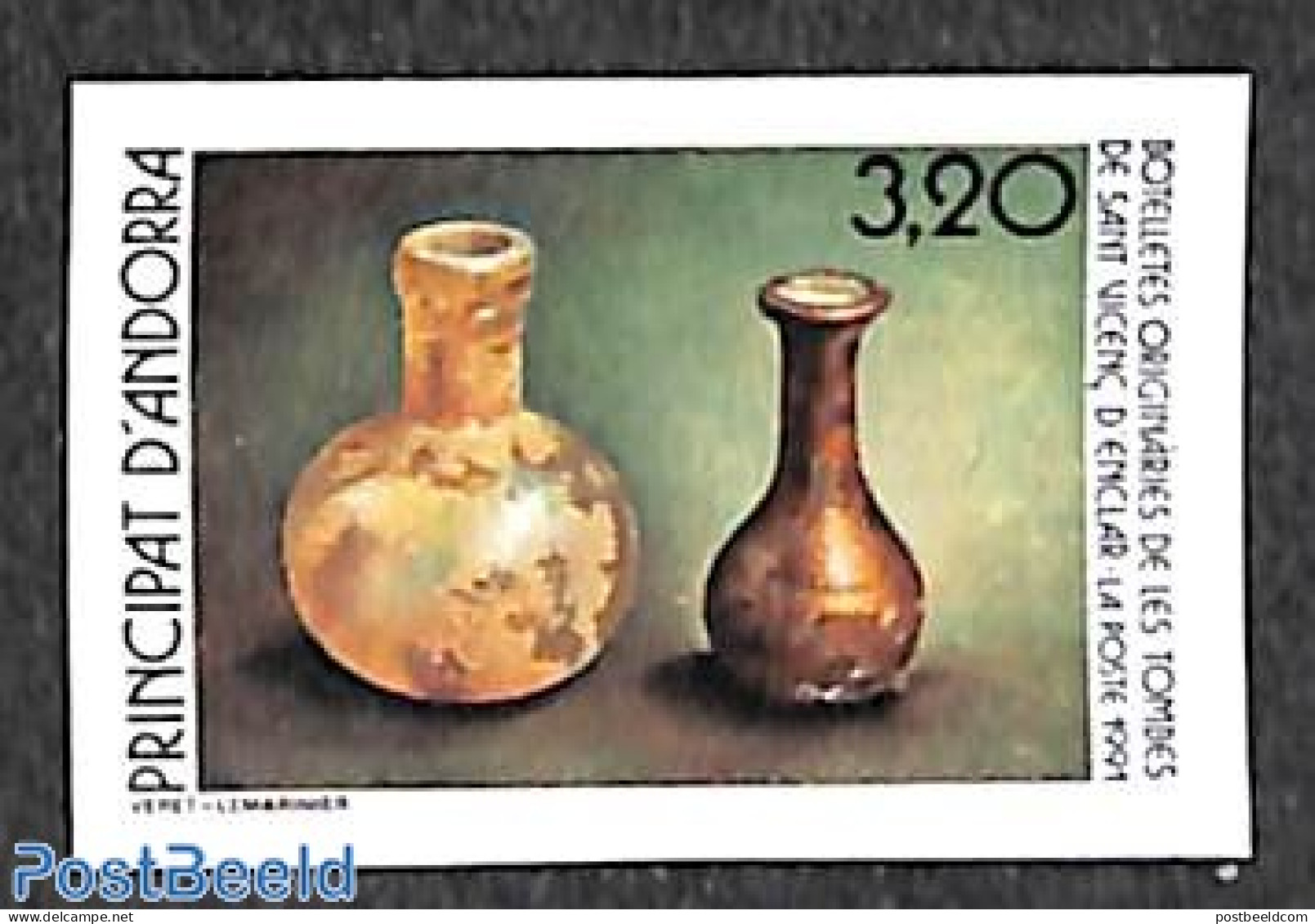 Andorra, French Post 1991 Cultural Heritage 1v, Imperforated, Mint NH, Art - Art & Antique Objects - Unused Stamps