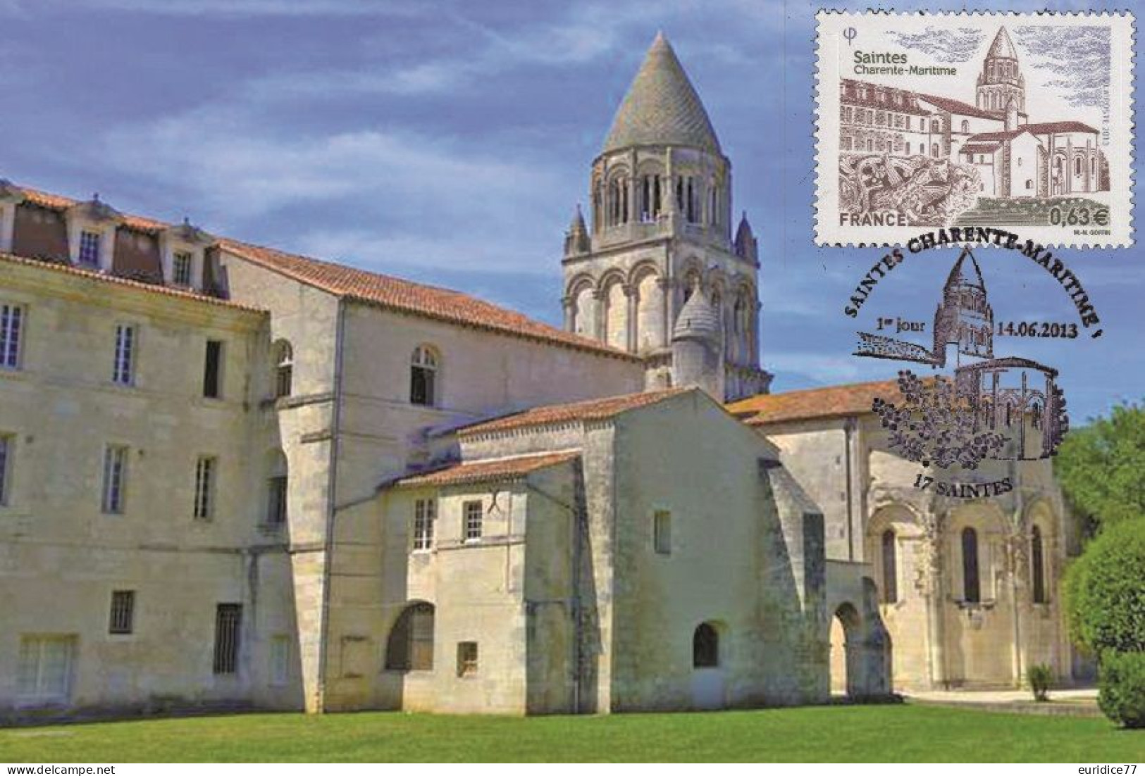 France 2013 - Saintes Charente-Maritime Carte Maximum - 2010-2019