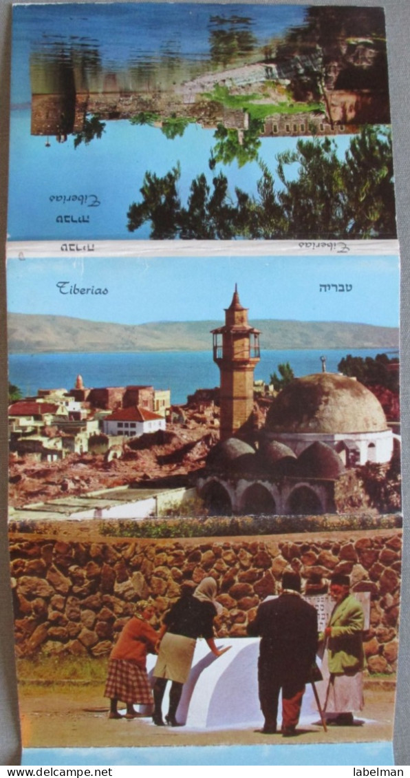 ISRAEL TIBERIAS GALILEE SEA KINNERET POSTCARD ANSICHTSKARTE CARTOLINA CARTE POSTALE POSTKARTE BOOKLET SET BROCHURE LOT - Israele