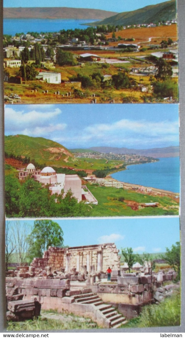 ISRAEL TIBERIAS GALILEE SEA KINNERET POSTCARD ANSICHTSKARTE CARTOLINA CARTE POSTALE POSTKARTE BOOKLET SET BROCHURE LOT - Israele