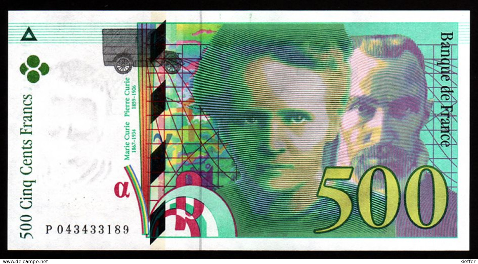 500F Pierre Et Marie Curie 2000 - P 043 - NEUF - Fay : 76.5 - 500 F 1994-2000 ''Pierre En Marie Curie''