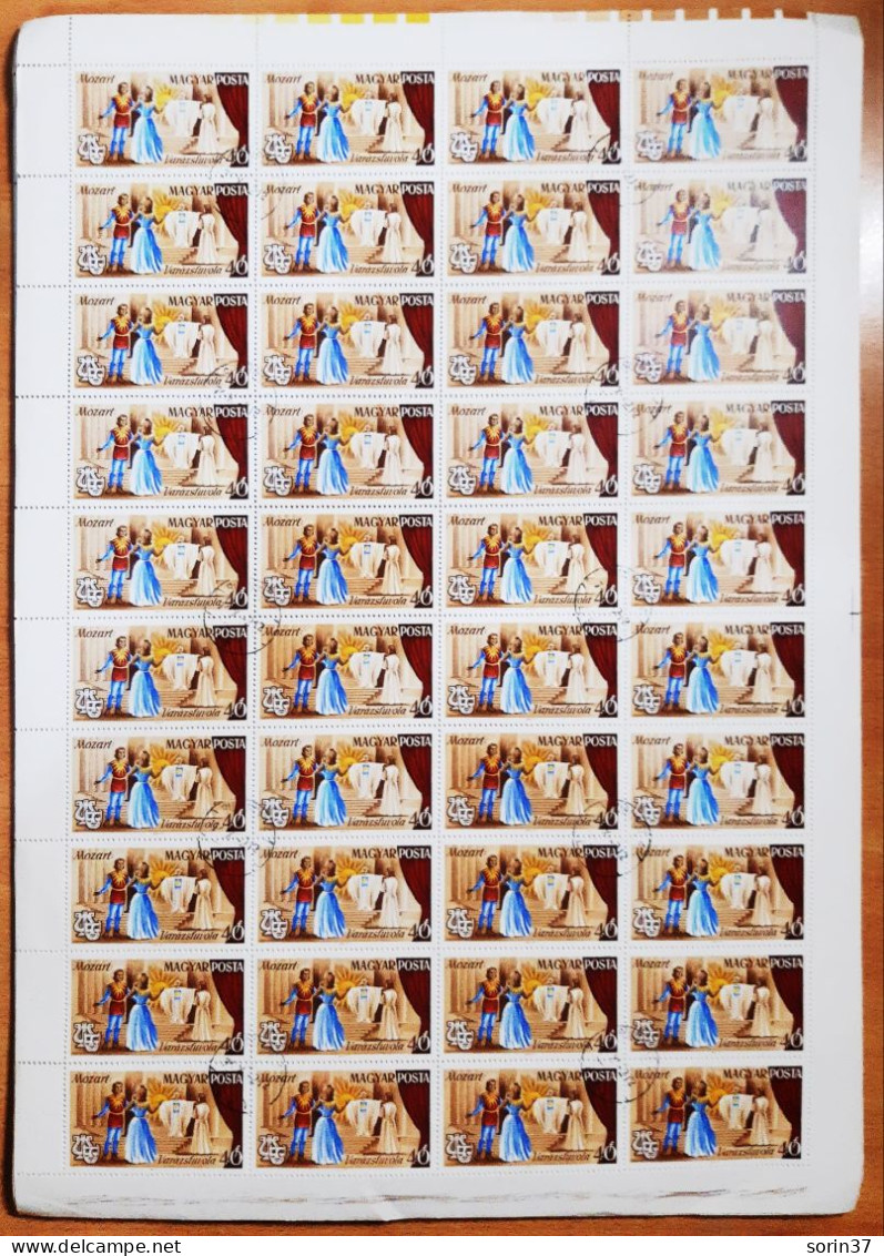 Hungria Pliego 40 Sellos Año 1967 Usado  Teatro De La ópera - Used Stamps