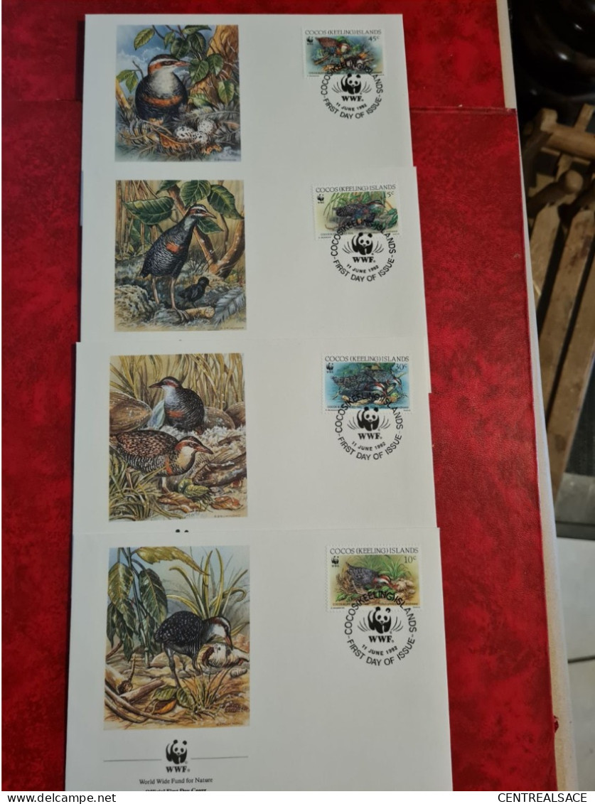 LETTRE FDC WORLD WIDE FUND 1992 COCOS KEELING  ISLANDS - Cocoseilanden