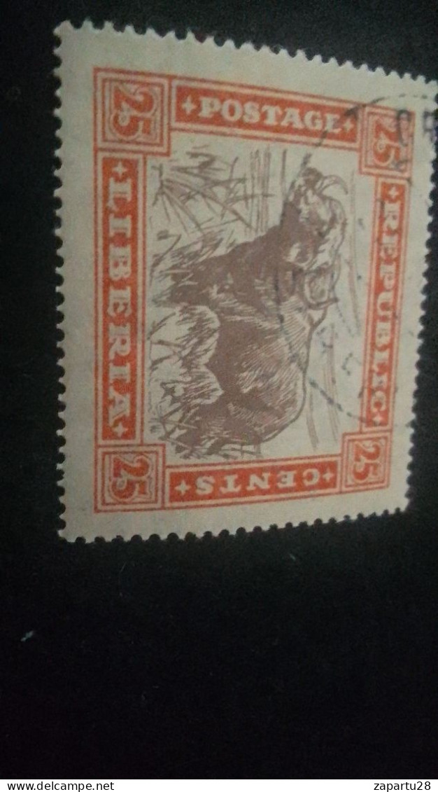 LİBERYA-1920-30   25  C      DAMGALI - Liberia