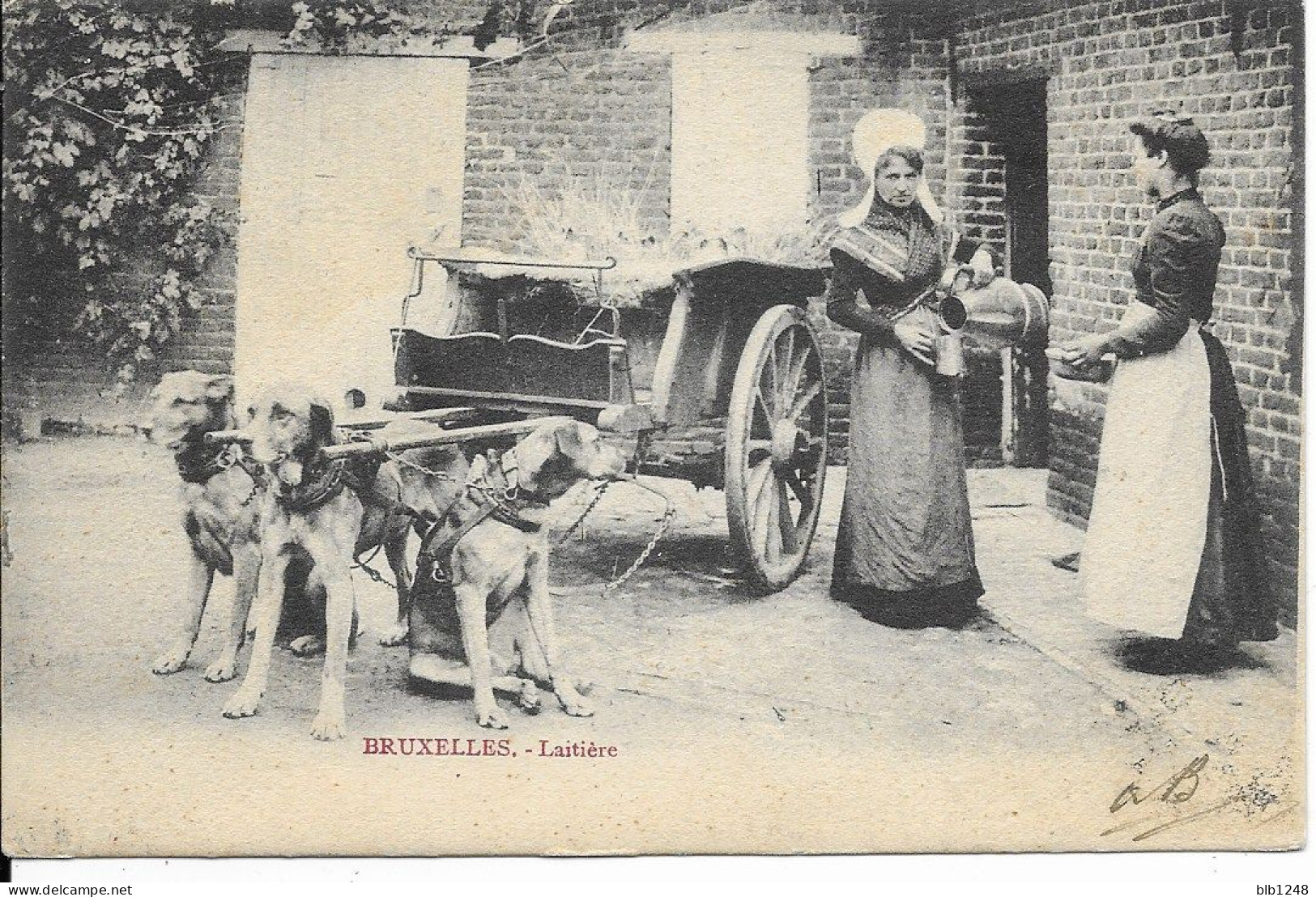 > Belgique > Bruxelles > Petits Métiers Laitiere Attelage De Chiens - Petits Métiers