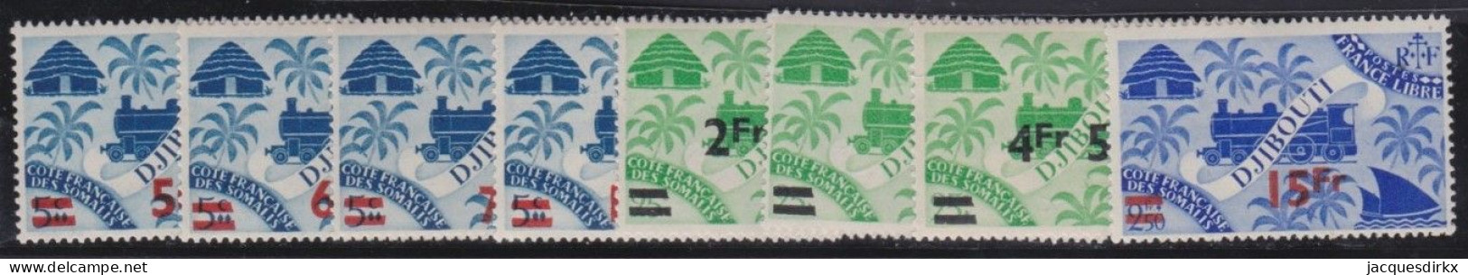 Côte De Somalis .  Y&T   .     254/261    .   *    .    Neuf Avec Gomme - Unused Stamps